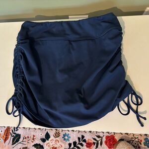 Savvi Navy Blue Skort with adjustable ties on side for length